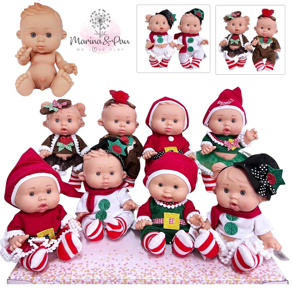 Marina Pau Pepote PEPOTES Natale Bambola 28cm Profumata Mini Reborn Nenote - Immagine 1 di 2