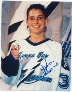 TAMPA BAY LIGHTENING  Manon Rheaume 8x10 Autographed Photo, w/COA, Gem, Mint - Picture 1 of 1