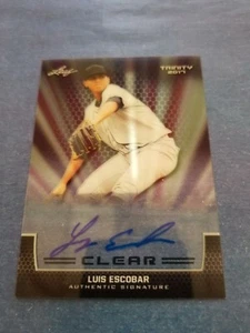 LUIS ESCOBAR 2017 LEAF TRINITY ACETATE CLEAR CARD LE1 PIRATES (ROOKIE AUTOGRAPH) - Picture 1 of 3