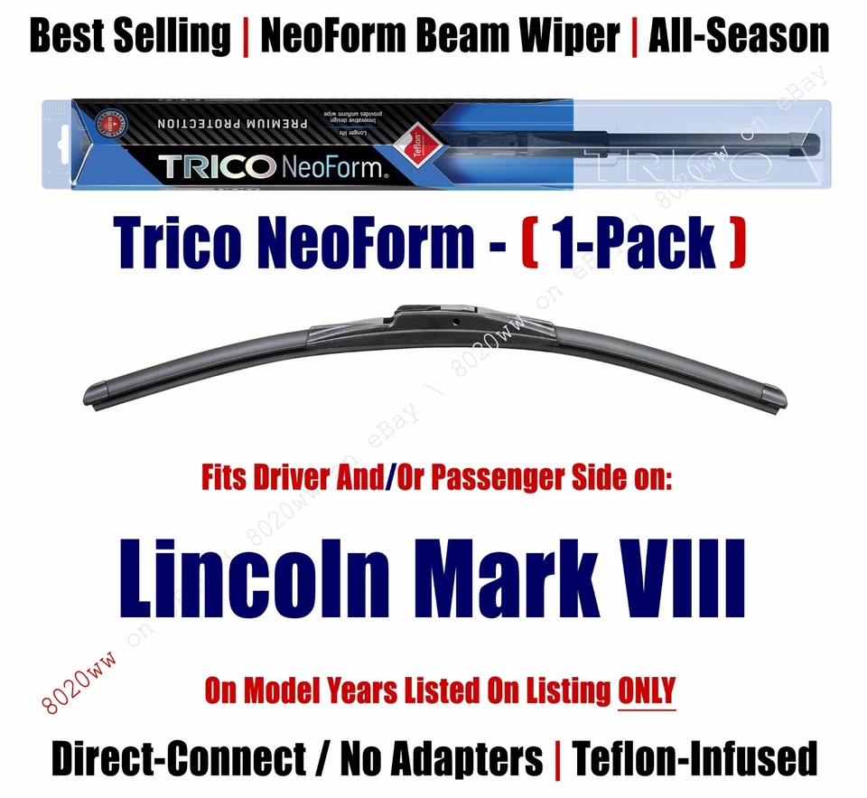 Super Premium NeoForm Wiper Blade (Qty 1) fits 1993-1998 Lincoln Mark VIII 16220 - Image 1 of 1