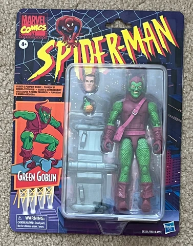 Marvel Legends Spider-Man Retro Card Green Goblin  Figure ✨NEW✨Free Ship Cover