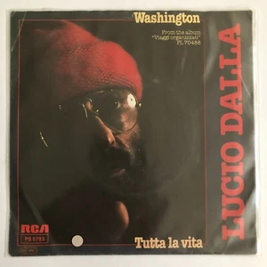 LUCIO DALLA -WASHINGTON / TUTTA LA VIDA- 1984 GERMAN 7¨ SINGLE, PS, VOCAL - Imagen 1 de 4