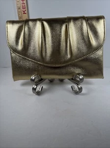 NWOT Metallic Gold Clutch - Picture 1 of 7