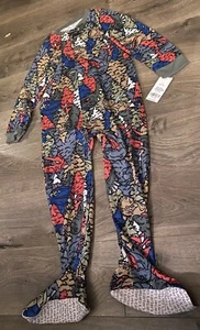 Carters Boys Footed Pajamas Toddler Size 5T Dinosaur Trees Oeko-Tex Standard 100 - Picture 1 of 6