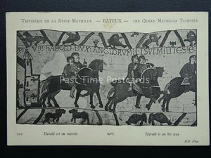 Bayeux Tapestry HAROLD IS ON HIS WAY Old French Postcard by ND Phot 102 - Picture 1 of 2