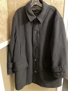 LAUREN Ralph Lauren Men's Wool Blend Ladd Tech Polyester Filled Black Coat, 44R - Picture 1 of 3