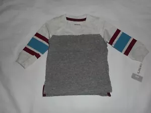 CARTERS BABY INFANT BOY STRIPED JERSEY LONG SLEEVE SHIRT - SIZE 6 MONTHS - NEW - Picture 1 of 3