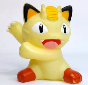 2005 Pokemon 1.5" Meowth Figure Finger Puppet Nintendo Bandai - Picture 1 of 3