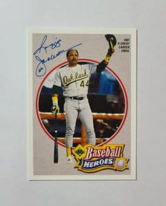 (ITEM 541) REGGIE JACKSON - 1990 UPPER DECK REGGIE JACKSON HEROES #8 - Picture 1 of 2