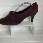 Marks And Spencer Footglove Original Purple Suede Court Shoes  Size UK7 EUR41