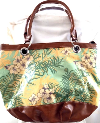 Bueno цветами 2 ручки Дамская сумка сумка с короткими ручками сумочка сумка w/защелкивающаяся застежка и внутренние карманы - Изображение 1 из 4