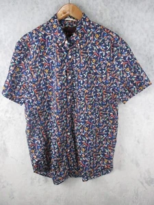 J Crew Button Down Shirt Size L Swimmers All Over Print Classic Liberty Fabric - Picture 1 of 16