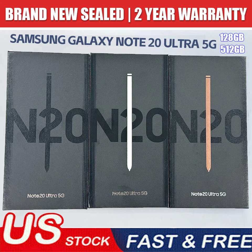NEW SEALED Samsung Galaxy Note 20 Ultra 5G 512/128GB GSM+CDMA Factory Unlocked