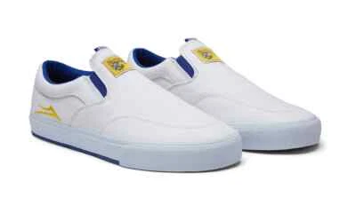 Zapatos Lakai Owen VLK X Pacifico - Blanco/Blanco Lona Zapatos de Skate Gamuza Foto 1 de 4