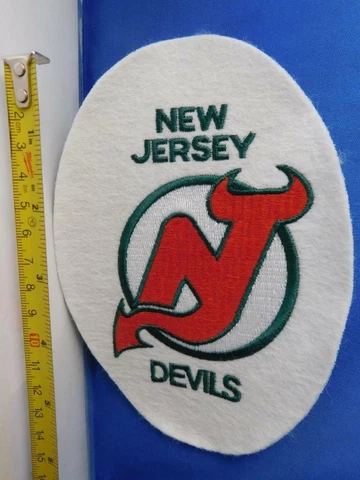 NHL VINTAGE FELT PATCH NEW JERSEY DEVILS LARGE JACKET JERSEY BADGE 1980'S Cover