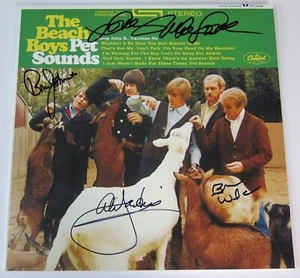 Brian Wilson THE BEACH BOYS signed Autogramm "Pet Sounds" Album LP von 4 JSA BAS - Bild 1 von 5