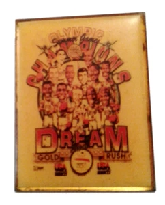 Prendedor Jordan Pájaro Pin Mágico Pin Barkley Dream Team 1992 Equipo Olímpico Oro Pin - Imagen 1 de 3