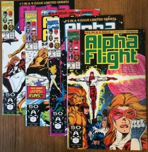 Alpha Flight 1,2,3,4 mini series full  set - Picture 1 of 1