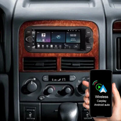 Radio de coche para Jeep Grand Cherokee 1999-2004 Android 13 Carplay GPS navegación con cámara Foto 1 de 4