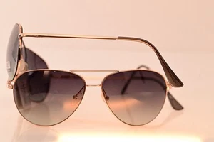 V0X , Gold Aviator Sunglasses. #1242 - Picture 1 of 4