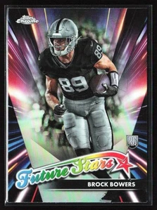 2024 Topps Chrome Future Stars Refractor Brock Bowers RC Las Vegas Raiders - Bild 1 von 2