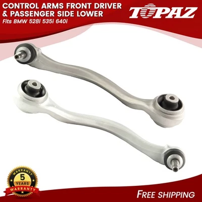 Pair New Control Arms Front Driver & Passenger Side Lower For BMW 528i 535i 640i - Image 1 of 4