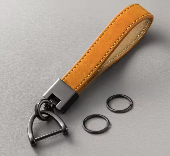 BMW Geniune Leather Keychain With Buckle Car Keyring AUTOMOTIVE ACCESSORIES USA - Image 1 of 4