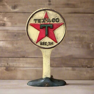 Texaco Cast Iron Doorstop With Painted Antique Finish (9.5" Tall) - Picture 1 of 3