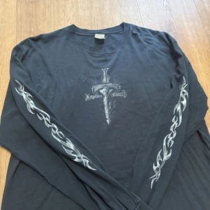 Motociclista Daytona Beach de Colección Años 90 Manga Larga Desteñida Manga Negra Golpes Para Hombres XL - Imagen 1 de 9