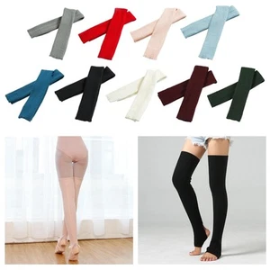 Ballet Leg Warmers Winter Warm Y2K Soft High Socks Leg Protection over Knee - Picture 1 of 51