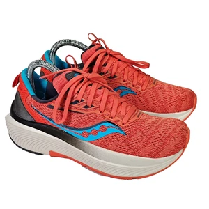 Saucony Echelon 9 Mujer Zapatos para Correr Naranja Entrenadores UK5 US7 EU38 Excelente - Imagen 1 de 14
