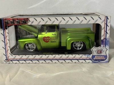 M2 Machines Ground Pounders 1956 Ford 56 F-100 Pickup Truck Hooker R50 15-18 - Image 1 of 4