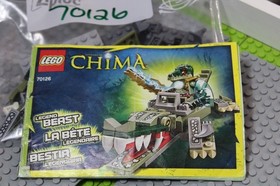 LEGO (70126) Chima, Crocodile Legend Beast, Used, 100% Complete W/Manual, No Box