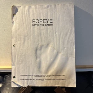 Bally Popeye Saves the Earth Pinball Machine Game Manual Schematics - Picture 1 of 2