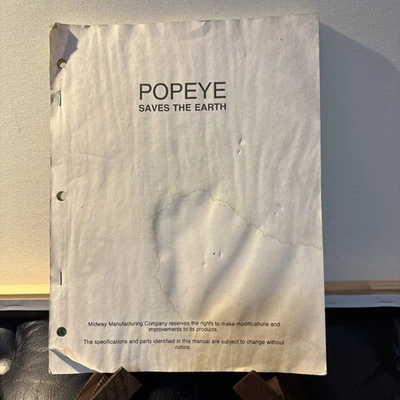 Bally Popeye Saves the Earth Pinball Machine Game Manual Schematics - Image 1 of 2