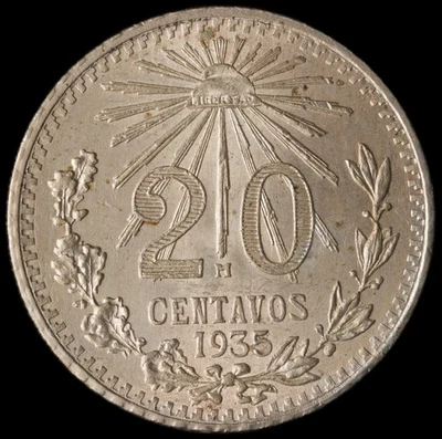 Mexico - 20 Centavos - 1935 - Image 1 of 3