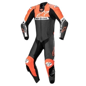 Alpinestars Missile V2 Ward Leather Suit (42, Black/Red Fluo/White) - Imagen 1 de 3