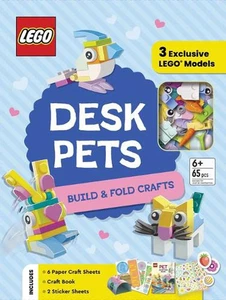 Lego Desk Pets Book (Hardback) 65pcs of Lego incl for Builds and Crafts NEW - Picture 1 of 1