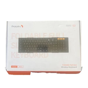 ProtoArc XK01 Foldable Full-Size Wireless Bluetooth Portable Travel Keyboard - Picture 1 of 4
