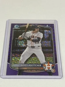 Bryce Boettcher 2025 Bowman cromo #BCP-243 1er refractor geométrico púrpura/250 - Imagen 1 de 2