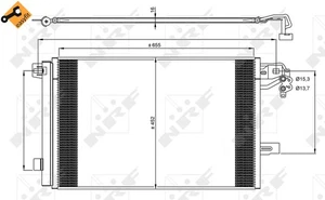 NRF Air-con Condenser - 350064 - Picture 1 of 3
