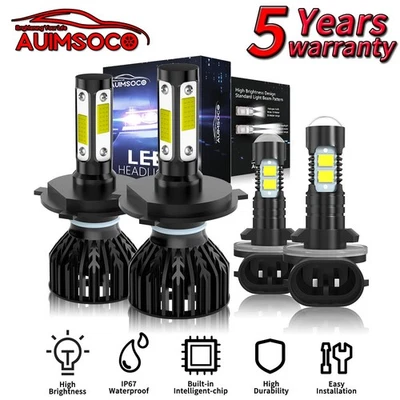 For Chevrolet Aveo5 2007-2008 LS Hatchback 4-Door 1.6L LED Headlight Bulbs 6500K - Image 1 of 4