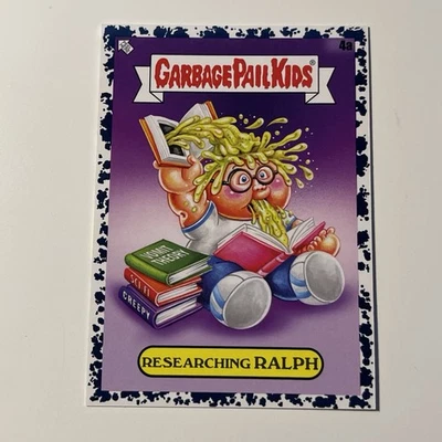 2022 Garbage Pail Kids Book Worms Researching Ralph Inkwell Black Card #4a - Image 1 of 2