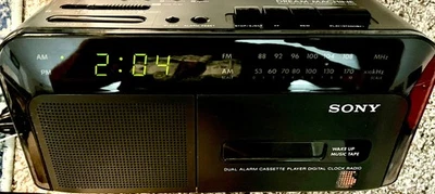 Кассетные часы SONY ICF-C600 Dream Machine AM/FM - без крышки аккумулятора - ПРОТЕСТИРОВАНЫ - Изображение 1 из 4