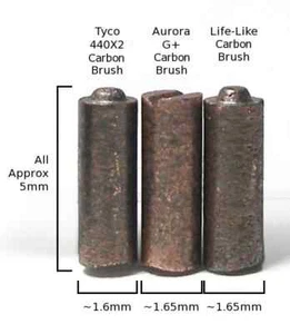 48pc Original Aurora AFX Carbon Brushes 8885 Fit Life-Like M & TYCO 440 & X2 etc - Picture 1 of 2