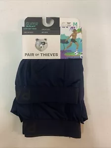 Pair of Thieves Men's SuperCool Boxer Briefs Stay Dry Tech 2pk Navy Blue Size M - Picture 1 of 3