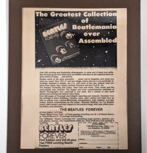 Framed Beatles Forever Book Ad - Vintage Beatlemania Collection by Startimers - Picture 1 of 6