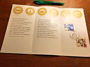 1974 East-Germany 25 years Workers festival, Thematically stamped brochure - Picture 1 of 3