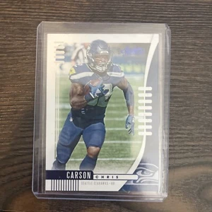 Chris Carson 2019 Panini Absolute Blue #92 Seattle Seahawks Football - Picture 1 of 2