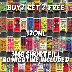 E liquid / Vape Juice ShortFill For 3MG / No Nicotine included 120ml 70 VG 30 PG - Picture 1 of 92